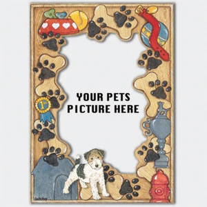 Fox Terrier Wire Picture Frame - Picture 1 of 3