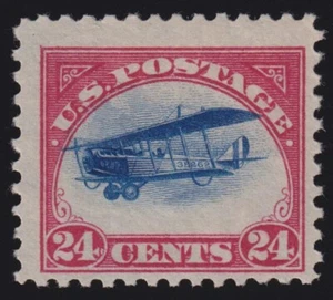 C3 - 24c JUMBO - HIGH FLYER - VIGNETTE SHIFT - BREAKS FRAME LINE in 2 PLACES !! - Picture 1 of 2