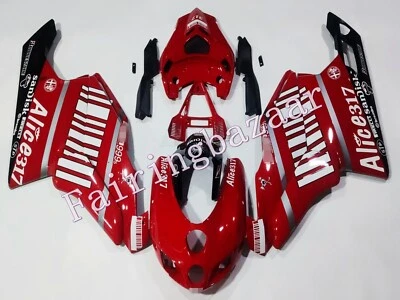 Kit de carenado de inyección ABS rojo negro blanco apto para Ducati 749/999 2005 2006 Foto 1 de 4