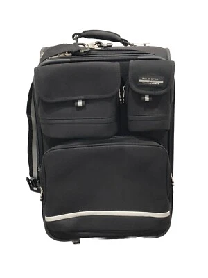 RARE Vintage Polo Sport Ralph Lauren Black 21” Wheeled luggage Rolling - Image 1 of 4