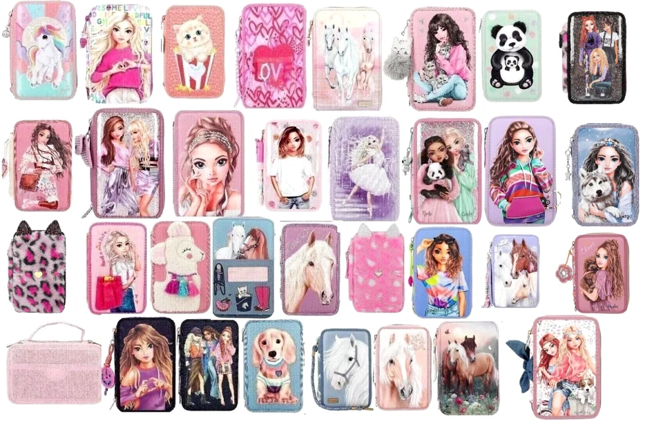 3-fach Federtasche Federmäppchen Depesche Top Model Miss Melody gefüllt - Bild 1 von 1