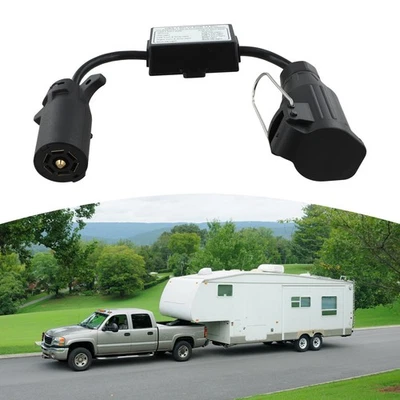 Part Trailer Light Converter Replace Replacement Round Accessory Connector - Image 1 of 4