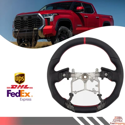 Volante de cuero perforado Tundra para Toyota Tacoma 4Runner EE. UU. NUEVO Foto 1 de 4