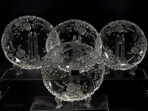 Juego de 4 cuencos pequeños poco profundos Mikasa Laura de 6,25 pulgadas de cristal transparente esmerilado - Imagen 1 de 20