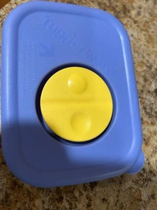 Tupperware 1 Cup Rock N Serve Microwave Replacement LID 3388A-1 Vented Blue Lid - Picture 1 of 4