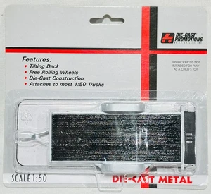 Silver Tilting Flatbed Trailer By DCP 1/50th Scale - Picture 1 of 3