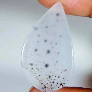 20.50 CT Natural Scenic Dendritic Agate Cabochon Top Gemstone 20x35x2 mm GIA_75 - Picture 1 of 7