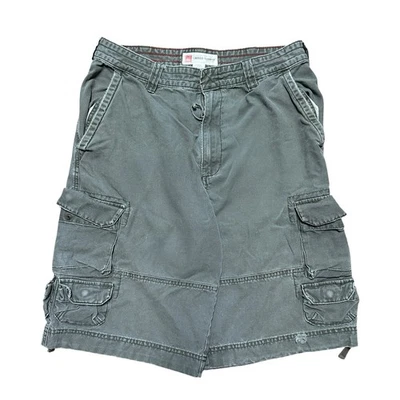 Pantalones Cortos Carga Alargados Estilo Grunge Verde De Colección Y2K Mossimo Supply Talla 32 Foto 1 de 4