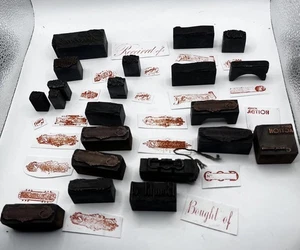 Vintage Briefmarkensammlung 30er-40er Jahre Bankscheck Finanzfelder - Bild 1 von 5