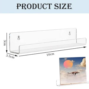 6PCS Vinyl Record Regal Wand Halterung Acryl Album Rekord Display Halter - Bild 1 von 11