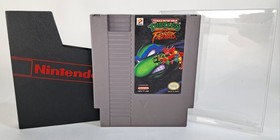 Nintendo NES Teenage Mutant Ninja Turtles Tournament Fighters Cart & Dust Cover