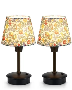 2 Pack Small Cordless Table Lamps for Restaurant Dinner Dining, 5200mAh Recha... - Picture 1 of 7