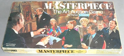 VINTAGE Masterpiece Board Game Parker Art Auction Strategy 1970 COMPLETE RETRO - Image 1 of 4
