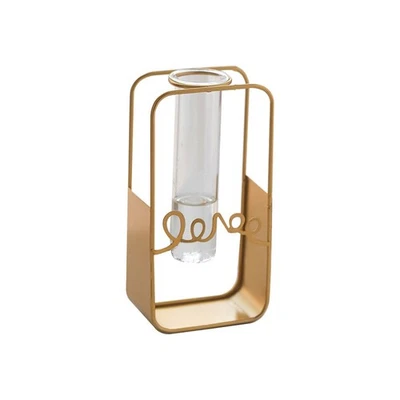 Blumenvasenständer Transparente Glasvase Metall A 1Set A5L39173 - Bild 1 von 4