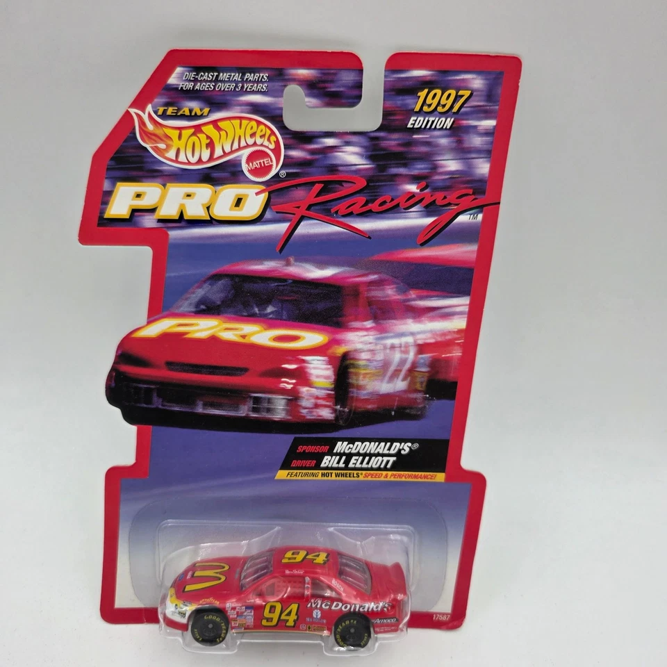 Coche Ford Thunderbird #94 Bill Elliott McDonalds 1997 Hot Wheels Pro Racing Foto 1 de 4