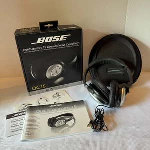 Original Bose QC15 Kopfhörer VERKAUFT WIE BESEHEN für TEILE REPARATUR ~ HEADSET - Bild 1 von 7