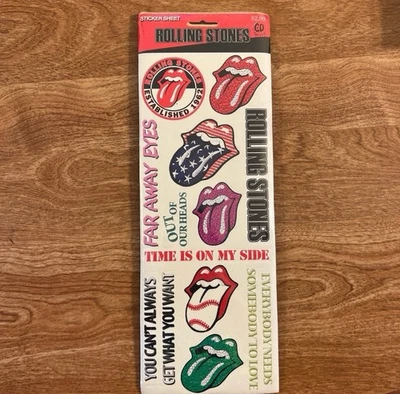 Hoja de pegatinas oficiales de los Rolling Stones 2004 rara, sellada Foto 1 de 4