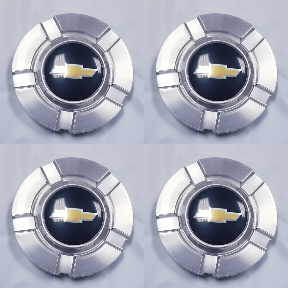 4 件装 2007 - 2013 年全新索罗德,1500 Tahoe 雪佛兰车轮中心轮毂盖 9595989 — 第 1/2 张图片