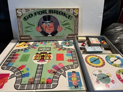 Vintage 1965 GO FOR BROKE Board Game Selchow & Righter Complete GUC - Image 1 of 4