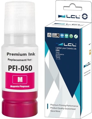 LCL Compatible Ink Cartridge PFI-050 PFI-050M (1PK 70ml Magenta) Replacement for - Image 1 of 4