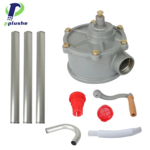 Aluminium Rotary Drum Pump Diesel Fuel Kero Oil Petrol 44 Gallon Drum Hand Pump - Picture 1 of 11