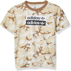 Adidas Originals Kids' Big Juniors V-ocal Camo Tee size XL Beige NWT - Picture 1 of 4