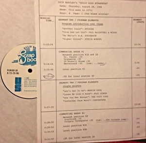 RADIO SHOW 8/28/86 THIS WK '73: STORIES,CAROLE KING, GILBERT O'SULLIVAN, CHICAGO - Picture 1 of 1