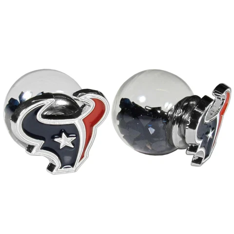 Houston Texans Front/Back Stud Earrings NFL Football Jewelry Cover