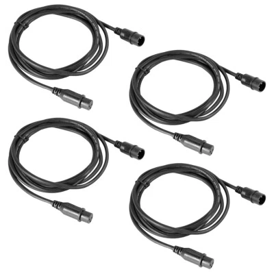 4pcs Stage Light Fog Machine DMX512 XLR Signal Cable Connection 10ft/3m 3 Pin - Image 1 of 4