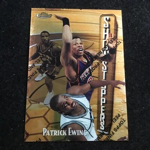 1997-98 Topps Finest Raro Oro #315 Patrick Ewing Salón de la fama New York Knicks - Imagen 1 de 2