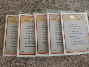 Lot x5 1990 Upper Deck MLB Baseball Heroes Set 10-18 Header Nolan Ryan 50 CARDS - Picture 1 of 3