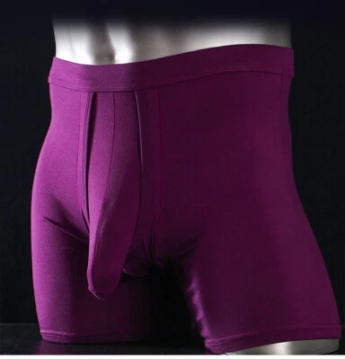 Men's Extended Leg Boxer Briefs Sport Underwear U Bag Separetion Boxers Comfort - Image 1 of 4