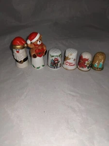 Decorative Christmas/Xmas Thimble Lot - Picture 1 of 3
