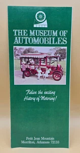 Folleto de viaje vintage de los años 80 The Museum of Automobiles Morrilton, AR, USADO EN EXCELENTE ESTADO - Imagen 1 de 3
