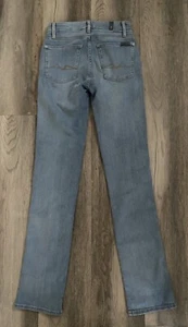 7 For All Mankind Kimmie Straight Low Rise Stretch Light Jeans/Size 26/NWOT/$188 - Picture 1 of 6
