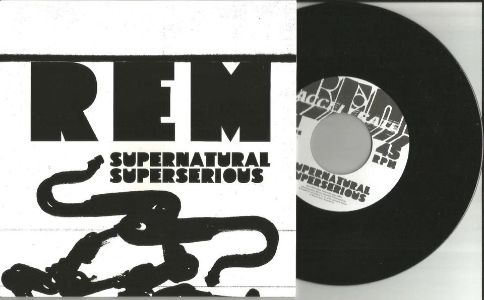 R.E.M. Supernatural w/ UNRELEASED trx ULTRA LIMITED USA 7 INCH VINYL 2008 MINT - Image 1 of 1