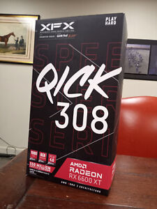XFX Speedster QICK 308 BLACK AMD Radeon RX 6600 XT 8GB GDDR6 Graphics Card