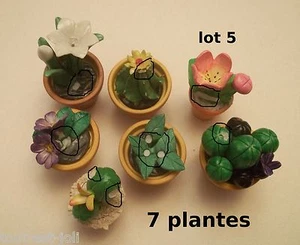 lot de plantes pour maison de poupée, vitrine ou mise en scène, lot N°5 - Photo 1/1