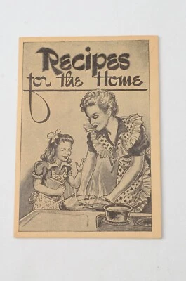 Receipes for the Home leaflet Cookbook 1930s 1940s Antique - Image 1 of 4