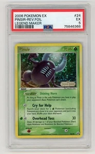 Tarjeta Pokémon Pinsir 24/92 PSA 5 EX Legend Maker Holograma Inverso Rara Graduada - Imagen 1 de 2