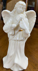 Vtg. Lenox Inspiration Kolekcja Anioł ze skrzypcami Złote wykończenie Porcelanowa figurka