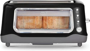 Clear View Toaster - kompaktes Design mit 7 Bräunungsstufen & Klarsichtfenster, - Bild 1 von 7