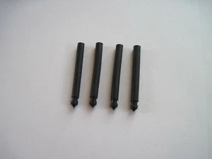  Farm Toy Tractor Parts Muffler/Exhaust Pipe Black (group of 4 rubber) - Picture 1 of 2