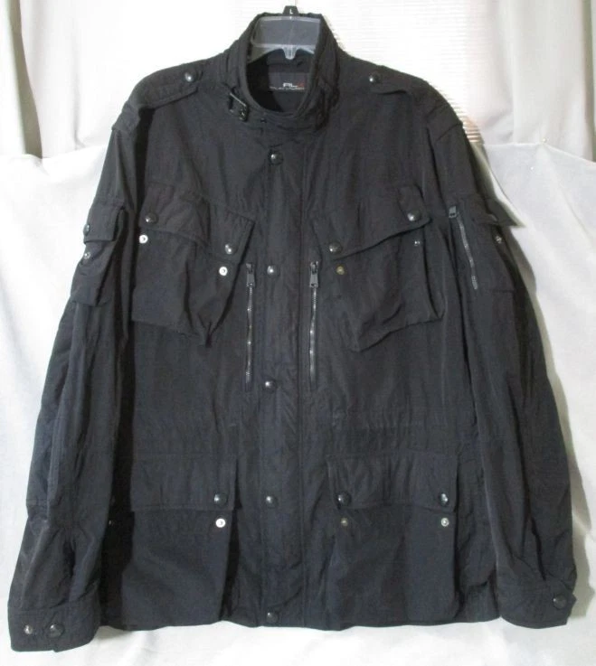 RLX Ralph Lauren Jacket Men XXL Black Utility Work Military Style Field Parka - Image 1 of 4
