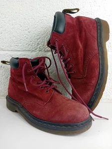 Dr Martens Air Wair Red Suede Boots Unisex UK Size 7 - Picture 1 of 8