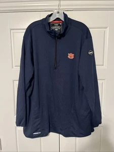 Auburn Tigers Franchise Club Herren Large blau Thera Tech Viertelreißverschluss Jacke - Bild 1 von 4