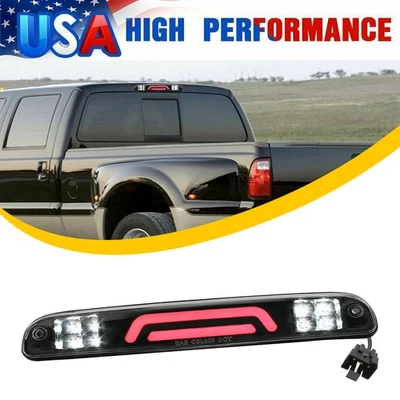 For 1993-16 Ford F-250 Ranger Mazda LED Smoked Third 3rd Brake Tail Light Cargo - Image 1 of 4