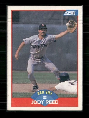 1989 Score #486 Jody Reed Boston Red Sox - Image 1 of 2