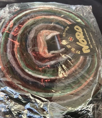 Large Fluffy 100g NORO RAINBOW ROLL pencil roving weaving spinning knitting yarn - Image 1 of 4