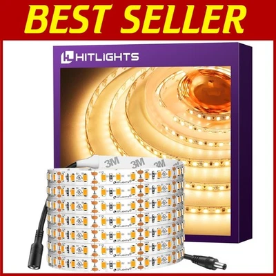 Dimmable Warm White LED Strip Lights, 16.4ft 600 LEDs, 3000K - Image 1 of 4